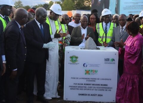 Côte d’Ivoire : Lancement des travaux de l’université d’Odienné par Robert Beugré Mambé