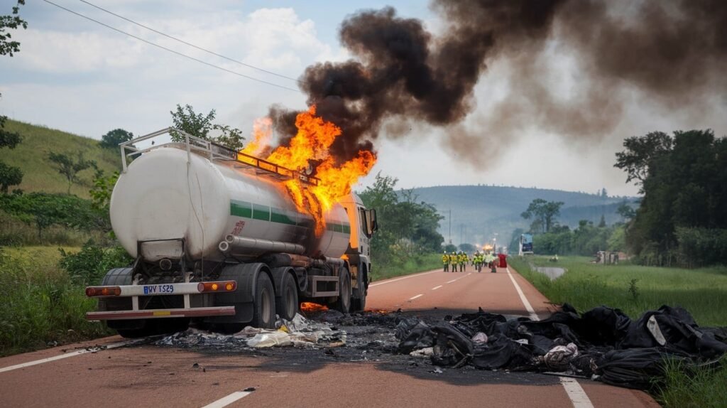 Ouganda : 11 morts après l'explosion d'un camion-citerne accidenté